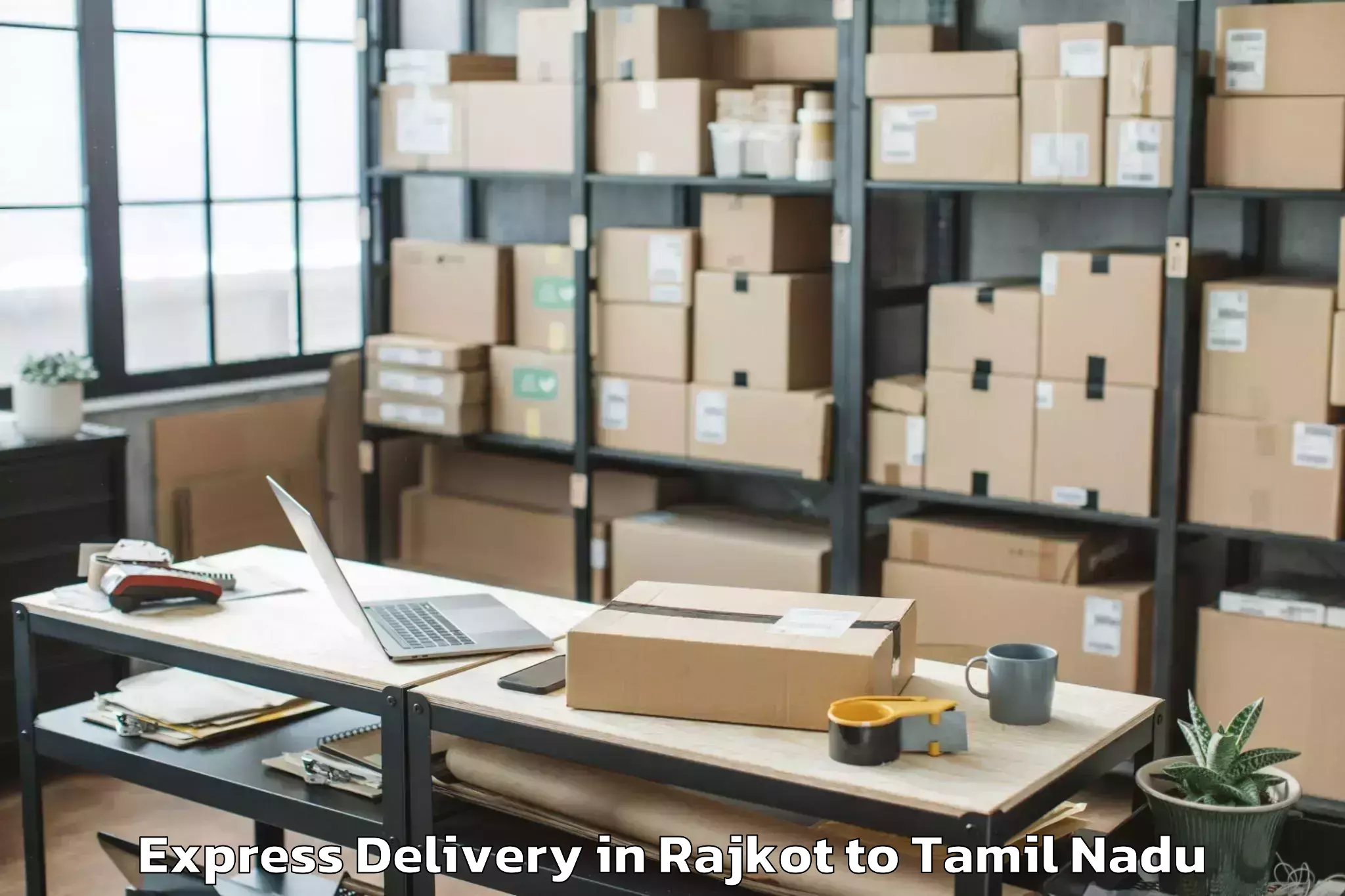 Easy Rajkot to Pallippatti Express Delivery Booking